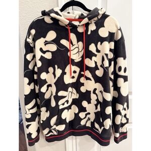 Disneyland Unisex Authentic Mickey Mouse Pullover Fleece Hoodie Sweatshirt M